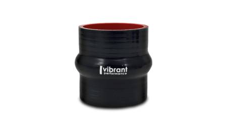 Vibrant Performance - Vibrant Performance 4 Ply Reinforced Silicone Hump Hose Connector - 3.5in I.D. x 3in long (BLACK)