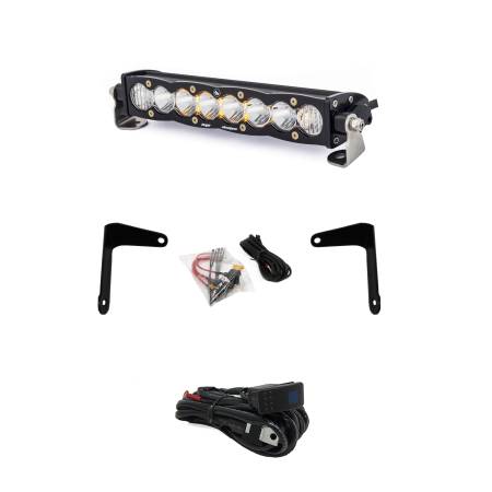 Baja Designs - Baja Designs Can-Am X3 Shock Mount Kit w/10in S8 Light Bar Clear