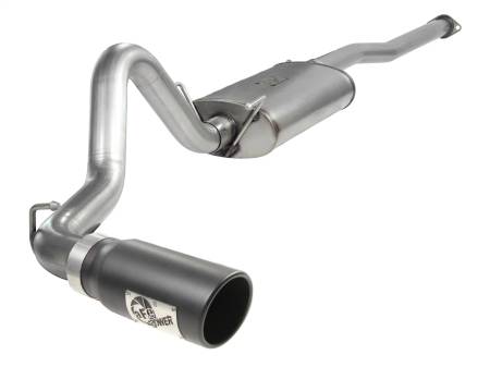 aFe Power (Advanced FLOW Engineering) - aFe MACHForce XP Exhausts Cat-Back SS-409 EXH CB Toyota Tacoma 05-13 V6-4.0L (Blk Tip)