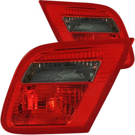 ANZO Headlights, Tail Lights and More  - ANZO 2000-2003 BMW 3 Series E46 2DR Taillights Red/Smoke - Inner