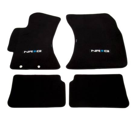 NRG Innovations - NRG Innovations Floor Mats - 2009-2011 Subaru Impreza WRX/STi (NRG Logo) - 4pc.