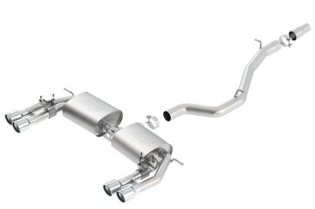 Borla - Borla 13-15 Audi S3 S-Type Dual Round Rolled Catback Exhaust