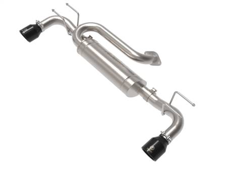 aFe Power (Advanced FLOW Engineering) - aFe 19-22 Mazda 3 L4 2.5L Takeda 3in to 2-1/2in 304 Stainless Steel Axle-Back Exhaust w/ Black Tip