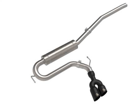 aFe Power (Advanced FLOW Engineering) - aFe Rebel Series 2.5in 409 SS Cat-Back Exhaust w/ Black Tip 2022 Ford Maverick