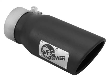 aFe Power (Advanced FLOW Engineering) - aFe MACHForce XP 3in Inlet x 4in Outlet x 9in Length Clamp-On Black Tip