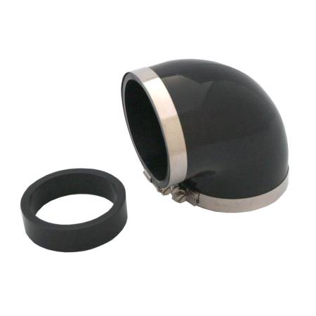 Spectre Performance - Spectre Coupler Elbow Reducer 3in. / 90 Degree w/2.5in. Insert (PVC) - Black