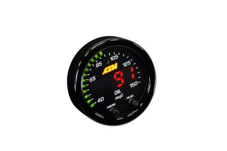 AEM Electronics - AEM X-Series Temperature 100-300F Gauge Kit (ONLY Black Bezel and Water Temp. Faceplate)