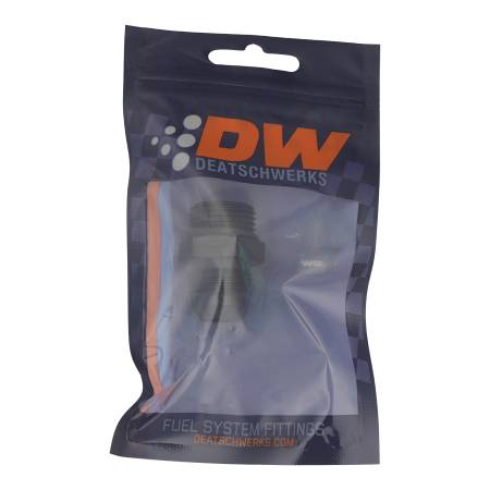 DeatschWerks - DeatschWerks 10AN ORB Male to 10 AN Male Flare Adapter (Incl O-Ring) - Anodized Matte Black