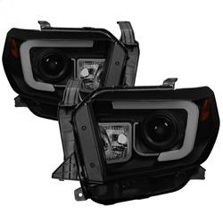 Spyder Auto - Spyder Toyota Tundra 2014-2016 Projector Headlights Light Bar DRL Black Smoke PRO-YD-TTU14-DRL-BSM