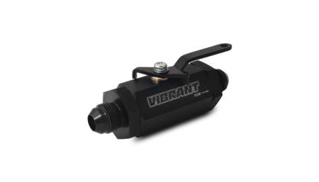 Vibrant Performance - Vibrant Performance -10AN to -10AN Male Shut Off Valve - Black