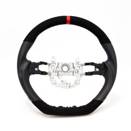 PRL Motorsports - PRL Steering Wheel 2022 Civic Leather and Suede Red