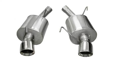 CORSA Performance - Corsa 2005-2010 Ford Mustang Shelby GT500 5.4L V8 Polished Sport Axle-Back Exhaust