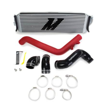 Mishimoto - Mishimoto 2017+ Honda Civic Type R Intercooler Kit - Silver Intercooler Red Piping