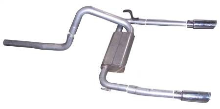Gibson Performance Exhaust - Gibson 98-02 Chevrolet Camaro Z28 5.7L 3in Cat-Back Dual Exhaust - Aluminized