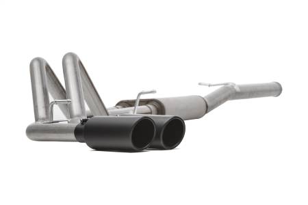 Gibson Performance Exhaust - Gibson 15-19 Ford F-150 King Ranch 5.0L 3in/2.5in Cat-Back Dual Sport Exhaust - Black Elite