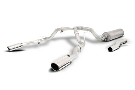 Gibson Performance Exhaust - Gibson 21-22 Chevy Tahoe High Country 6.2L 4WD 2.5in Cat-Back Dual Split T409 SS Exhaust - Polished