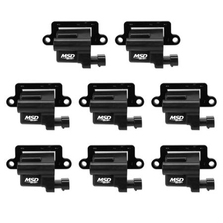 MSD Ignition - MSD Coil,Black,GM,L-Series,Truck,99-09,8-Pk