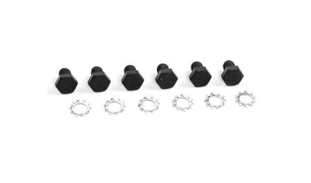 Cometic Gasket - Cometic Flexplate Bolts 7/16 - 20 x 11/16" Grade 8 With Black Oxide Finish and Lock Washers