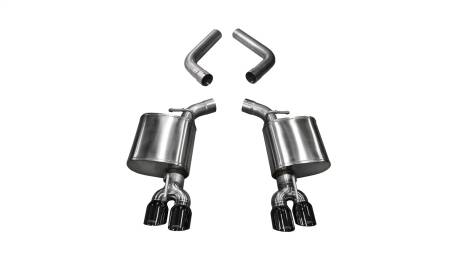 CORSA Performance - Corsa 2015-23 Dodge Challenger 6.4L/17-19 Challenger 5.7L Black Sport Axle-Back Exhaust w/3.5in Tips