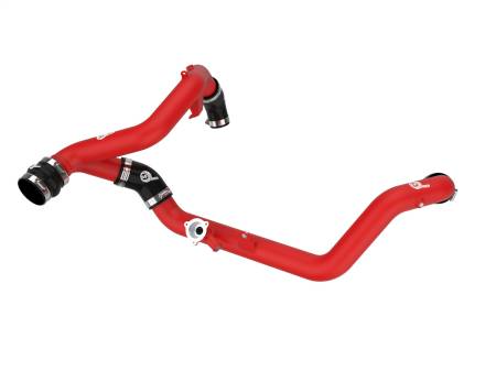 aFe Power (Advanced FLOW Engineering) - aFe Bladerunner 2-1/4 IN Aluminum Hot Charge Pipe Black 20-23 Ford Explorer/Explorer ST - Red