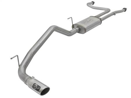 aFe Power (Advanced FLOW Engineering) - aFe MACH Force-Xp 2-1/2in Cat-Back Exhaust System w/ Polished Tip 16-17 Nissan Titan XD V8 5.6L