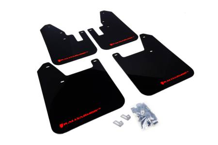 Rally Armor - Rally Armor 1998-2002 Subaru Forester UR Black Mud Flap w/ Red Logo