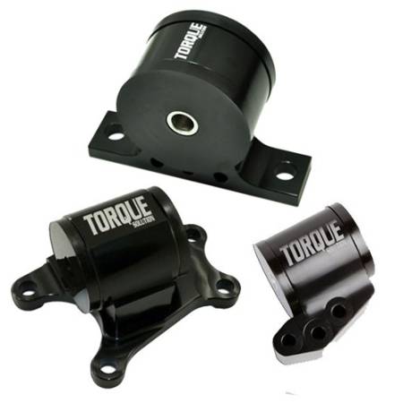 Torque Solution - Torque Solution Billet Aluminum 3 piece Engine Mount Kit: Mitsubishi Evolution VII-IX 2001-2006