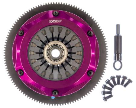 EXEDY Racing Clutch - Exedy 2004-2014 Subaru Impreza WRX STI H4 Hyper Triple Cerametallic Clutch Rigid Disc Pull Type