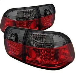 Spyder Auto - Spyder Honda Civic 96-98 4Dr LED Tail Lights Red Smoke ALT-YD-HC96-4D-LED-RS