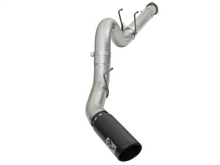 aFe Power (Advanced FLOW Engineering) - aFe ATLAS 5in DPF-Back Alum Steel Exhaust System w/Black Tip 2017 Ford Diesel Trucks V8-6.7L (td)