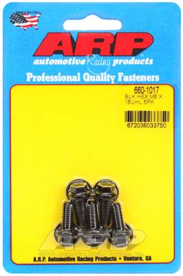 ARP - ARP M6 x 1.00 x 16 hex black oxide bolts 660-1017