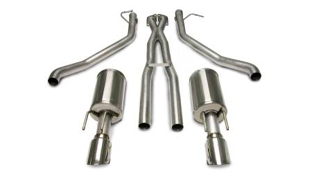 CORSA Performance - Corsa 2005-2006 Pontiac GTO 6.0L V8 2.5in Sport Cat-Back + XPipe Exhaust Polished Tips