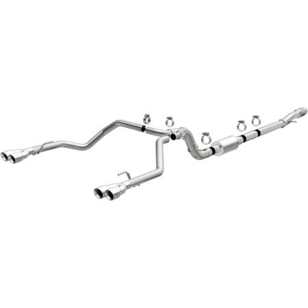 MagnaFlow Exhaust Products - MagnaFlow 2019 Chevrolet Silverado 1500 Quad Exit Polished Stainless Cat-Back Exhaust