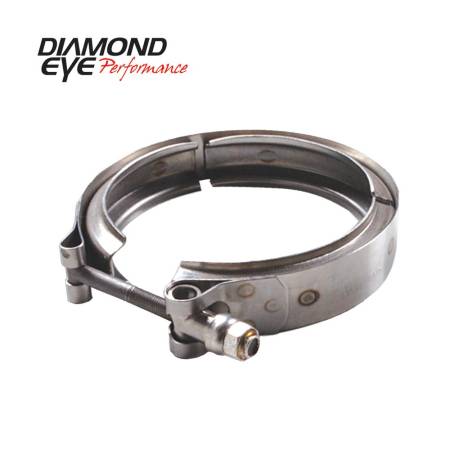 Diamond Eye Performance - Diamond Eye Exhaust Clamp, Performance Diesel Exhaust Part-V-Band Clamp For Hx40 Style Turbo