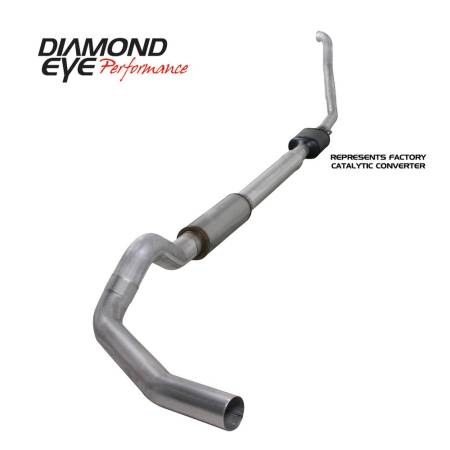 Diamond Eye Performance - Diamond Eye Exhaust System Kit, 1994-1997.5 Ford 7.3L Powerstroke F250/F350 (All Cab And Bed Lengths) 5In. Alumi
