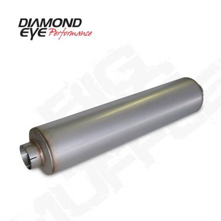 Diamond Eye Performance - Diamond Eye Exhaust Muffler, 5" Chambered Big Dog Muffler 51" Overal, 45" Body, 10" Case Aluminized