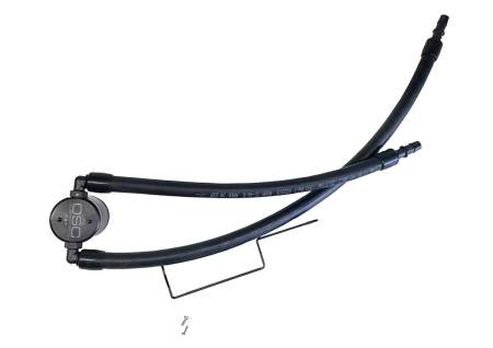 J&L Oil Separator Co - J&L 11-19 Jeep Grand Cherokee 5.7L Passenger Side Oil Separator 3.0 - Black Anodized