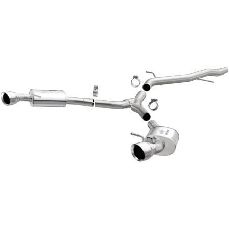 MagnaFlow Exhaust Products - MagnaFlow CatBack 18-19 Audi A5 Dual Exit Polished Stainless Exhaust - 3in Main Piping Diameter