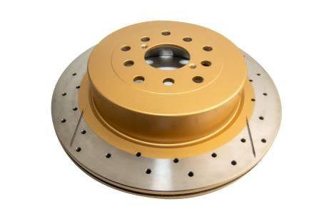 DBA (Disc Brakes Australia) - DBA 02-07 Subaru WRX STi 10 Stud Hole Rear Drilled & Slotted Street Series Rotor