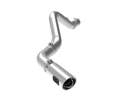 aFe Power (Advanced FLOW Engineering) - aFe Large Bore-HD 5 IN 409 SS DPF-Back Exhaust System w/Polished Tip 20-23 GM Truck V8-6.6L