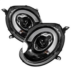 Spyder Auto - Spyder Mini Cooper 2007-2012 Projector Headlights Halogen Model Only - DRL Black PRO-YD-MC07-DRL-BK