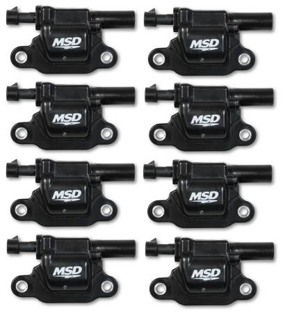 MSD Ignition - MSD Coils, Blk, Square, '14 & up GM V8, 8-pk