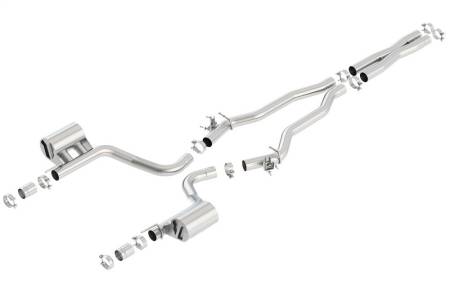Borla - Borla 15-16 Dodge Challenger Hellcat 6.2L V8 ATAK w/ Valve Simulator CB Exhaust Factory Valance