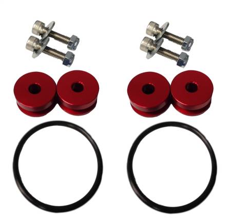 Torque Solution - Torque Solution Billet Bumper Quick Release Kit (Red): Universal