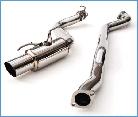 Invidia - Invidia 08+ WRX Hatch / 08 STi 76mm RACING Titanium Tip Cat-back Exhaust