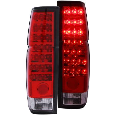 ANZO Headlights, Tail Lights and More  - ANZO 1986-1997 Nissan Hardbody LED Taillights Red/Clear