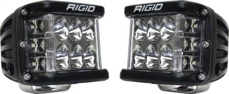 Rigid Industries - RIGID D-SS PRO Side Shooter, Driving Optic, Surface Mount, Black Housing, Pair