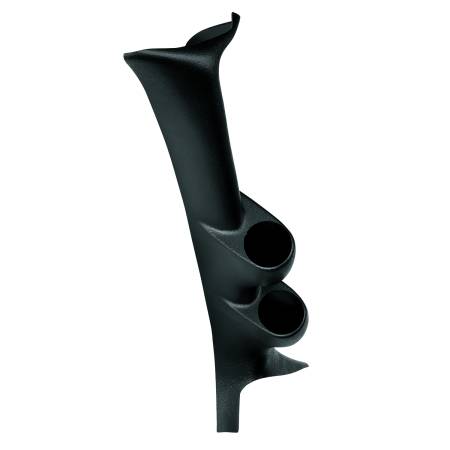 AutoMeter - AutoMeter 99-07 Ford Super Duty / 99-05 Excursion Black Dual 52mm Pillar Pod