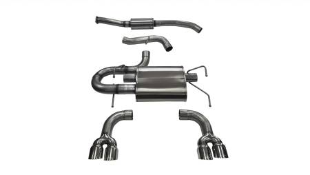 CORSA Performance - Corsa 2008-2014 Subaru Impreza Hatchback STI 2.5L Turbo Manual Polished Sport Cat-Back Exhaust