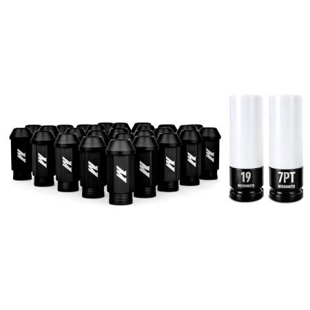 Mishimoto - Mishimoto Aluminum Locking Lug Nuts M12x1.5 27pc Set Black